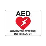 AED Automated External Defibrillator Sign